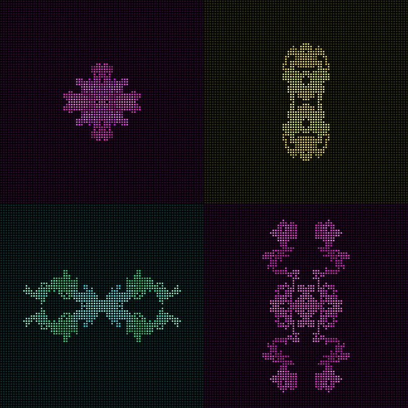 Dither Creatures 2x2 #72