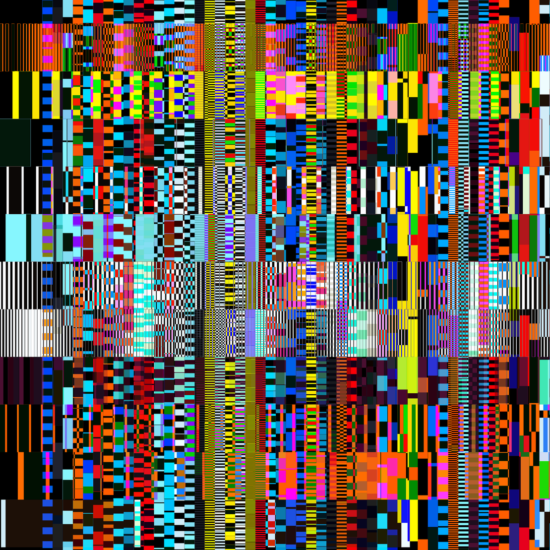 Glitchometry Stripes #96