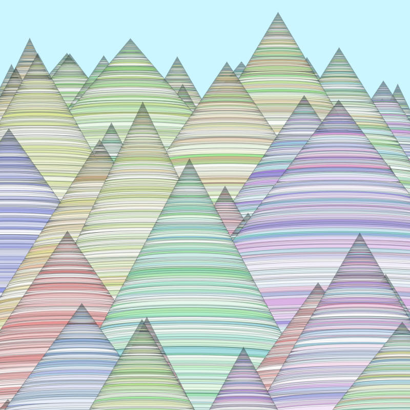 Colored mountains #1