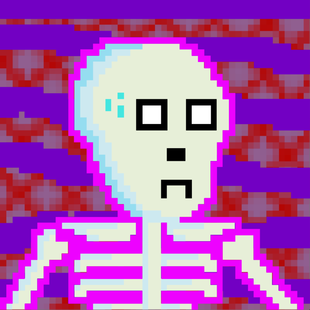 PIXEL SKULLETTI 1 #255