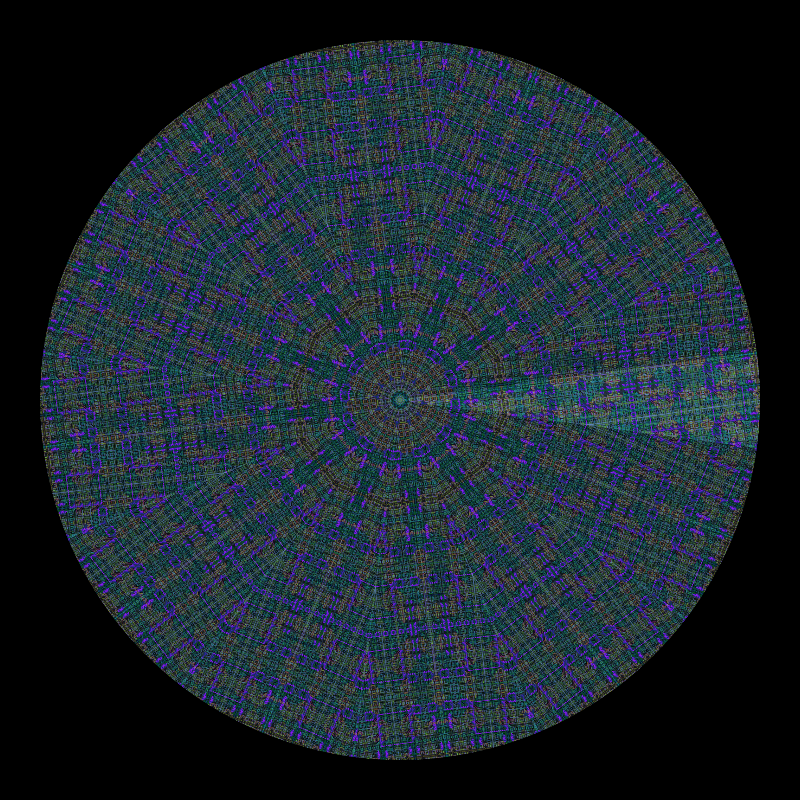 Binary kaleidoscope #19