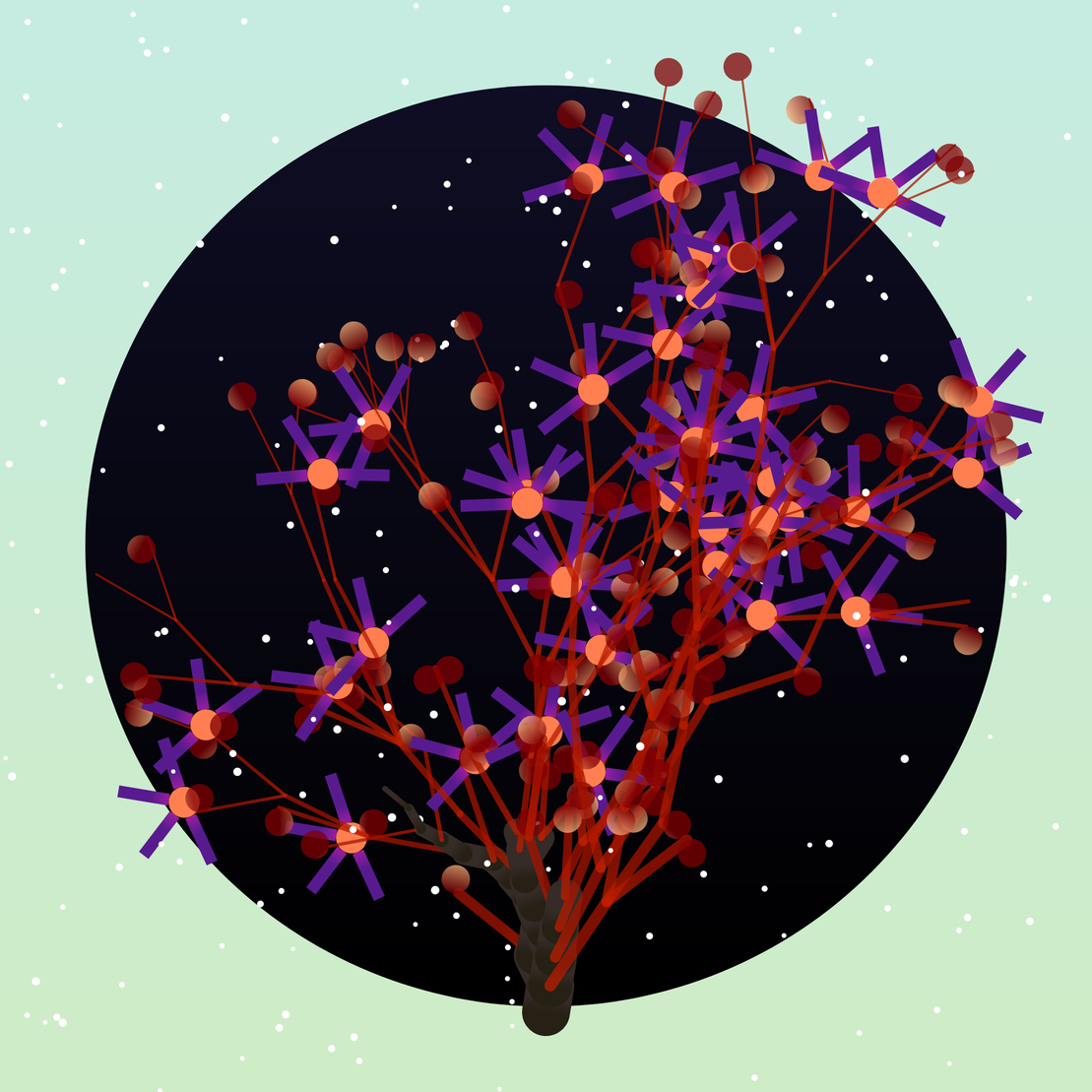Some generative winter trees #22