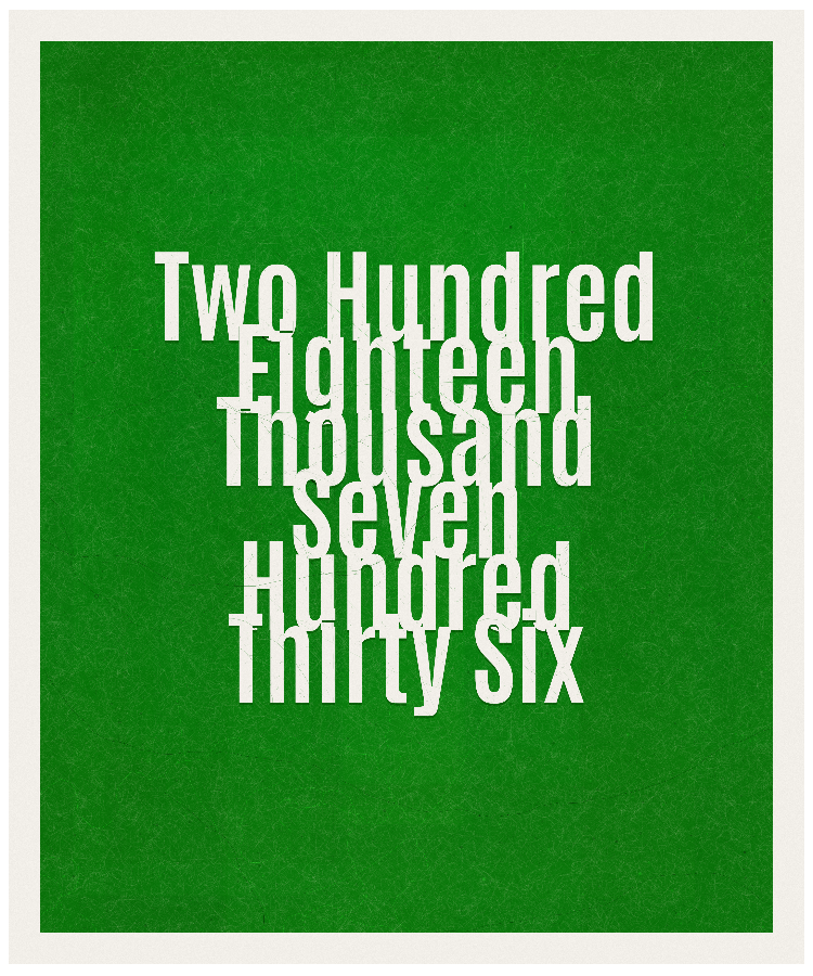 Count #218736