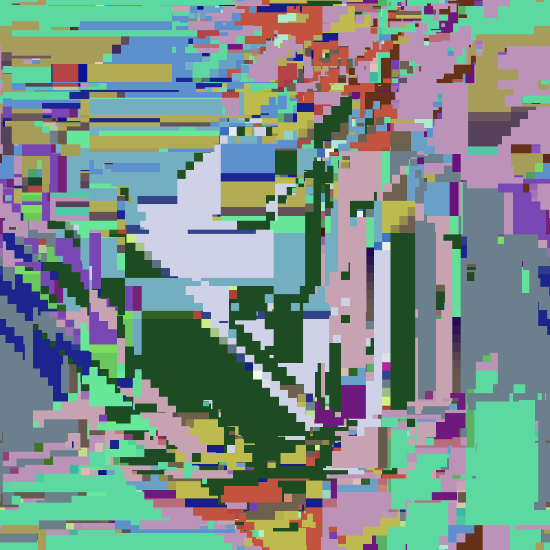 Cascade automata, pixel nature #32