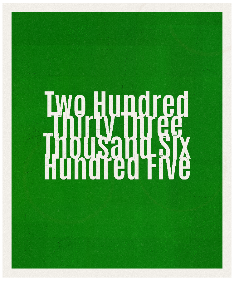 Count #233605