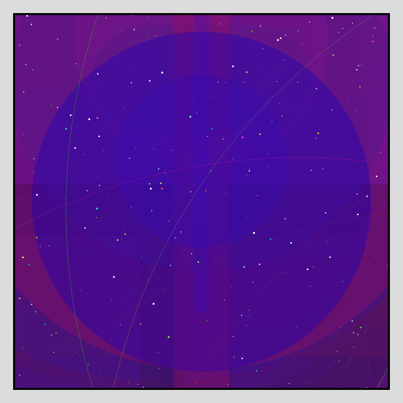 Color Field Starry B #145