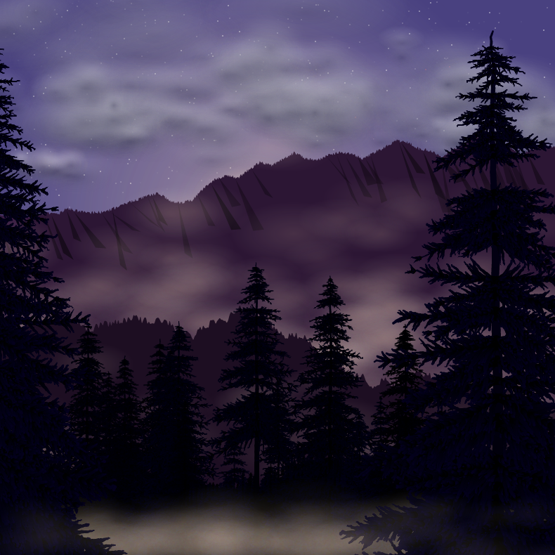 Moonlit Mountains #22