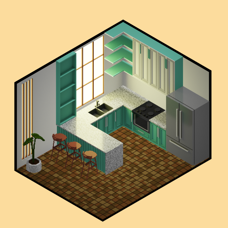 Isometric kitchen #2