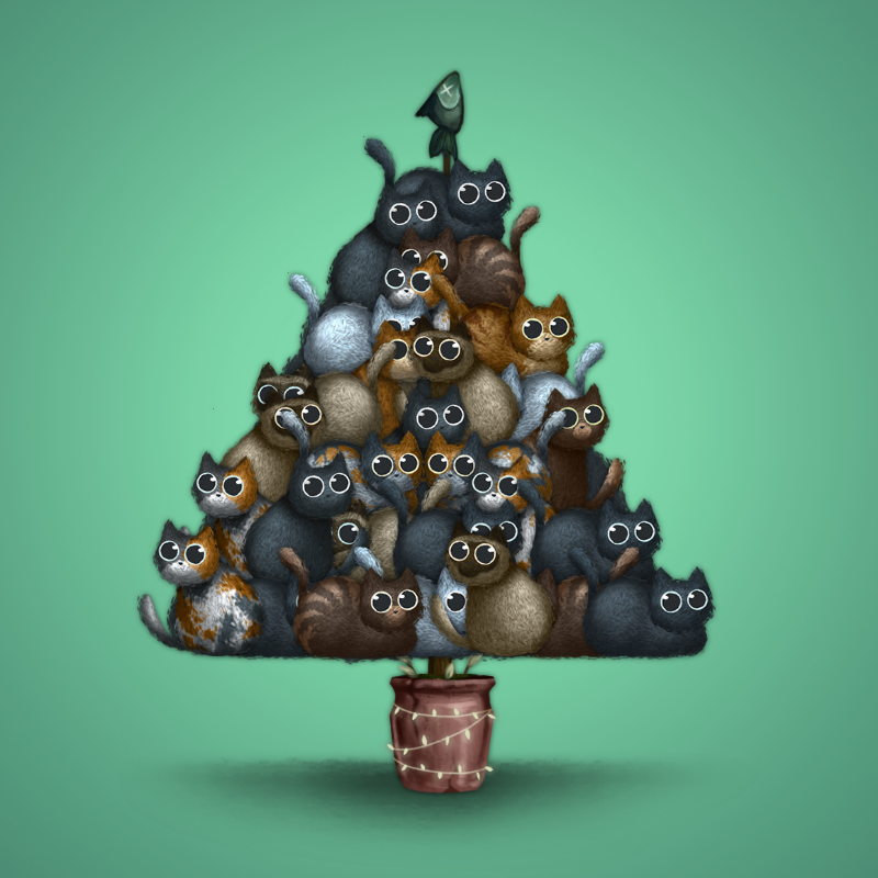 Fluffy Christmas Tree #5