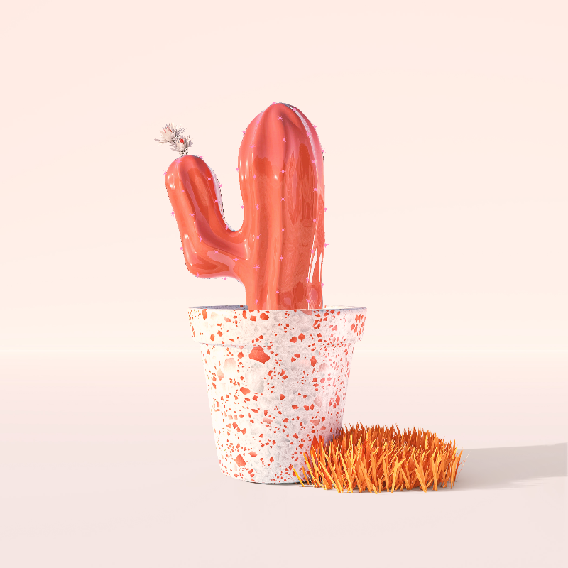 3D Crypto Cacti #25