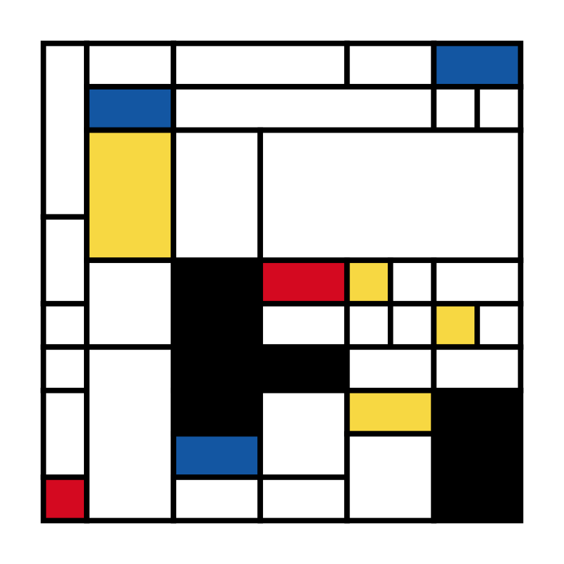 Mondrian squares #10