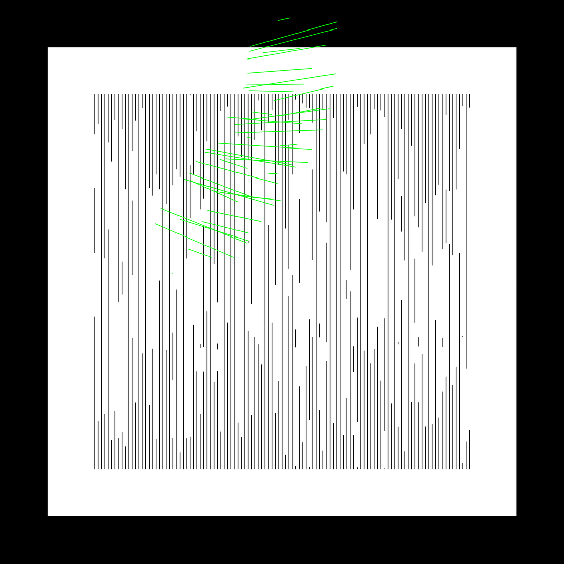 111 lignes verticales et un rond #2