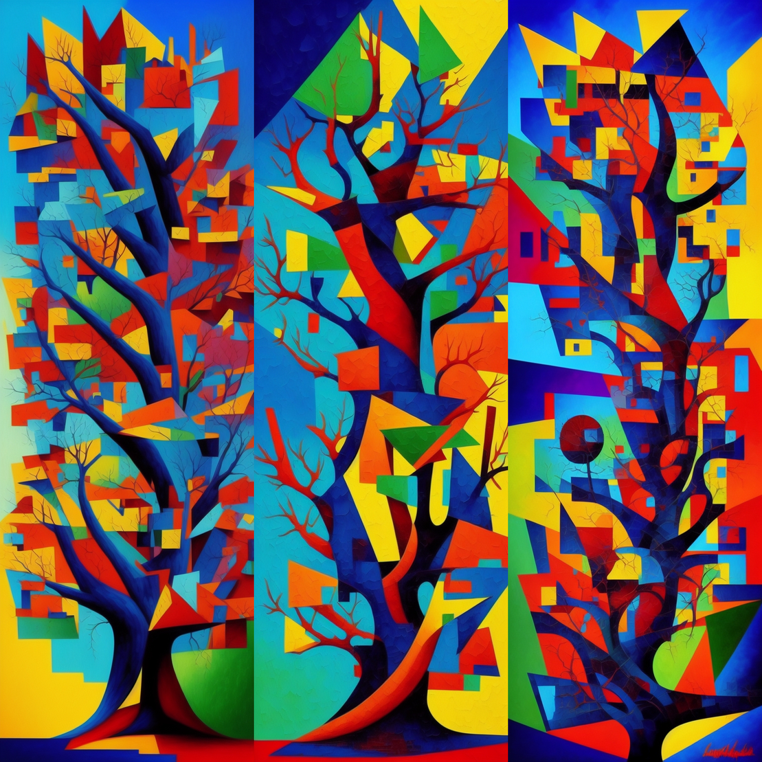 Cubism Trees #3