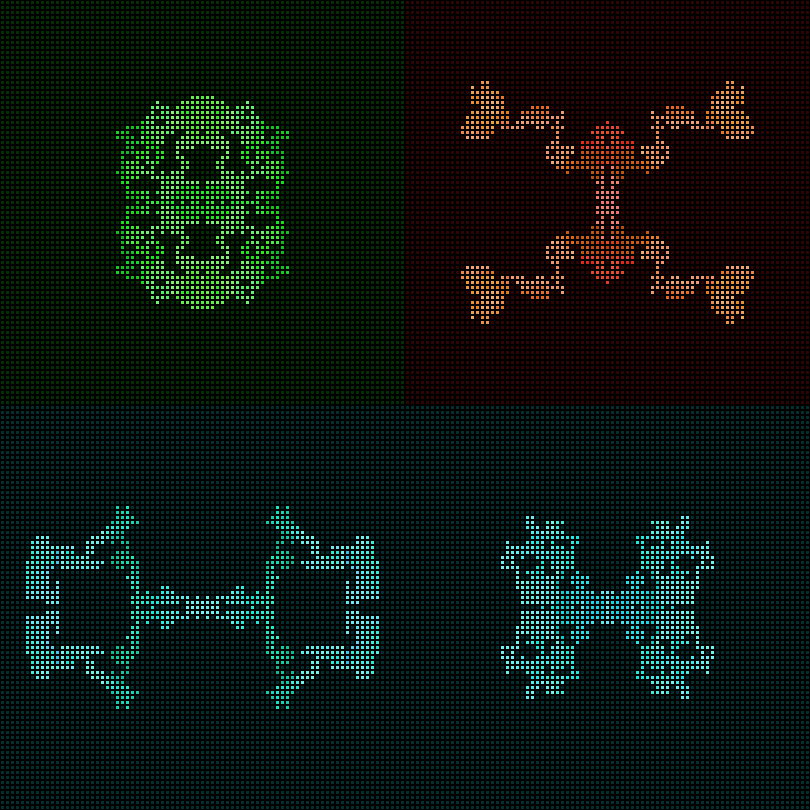 Dither Creatures 2x2 #49