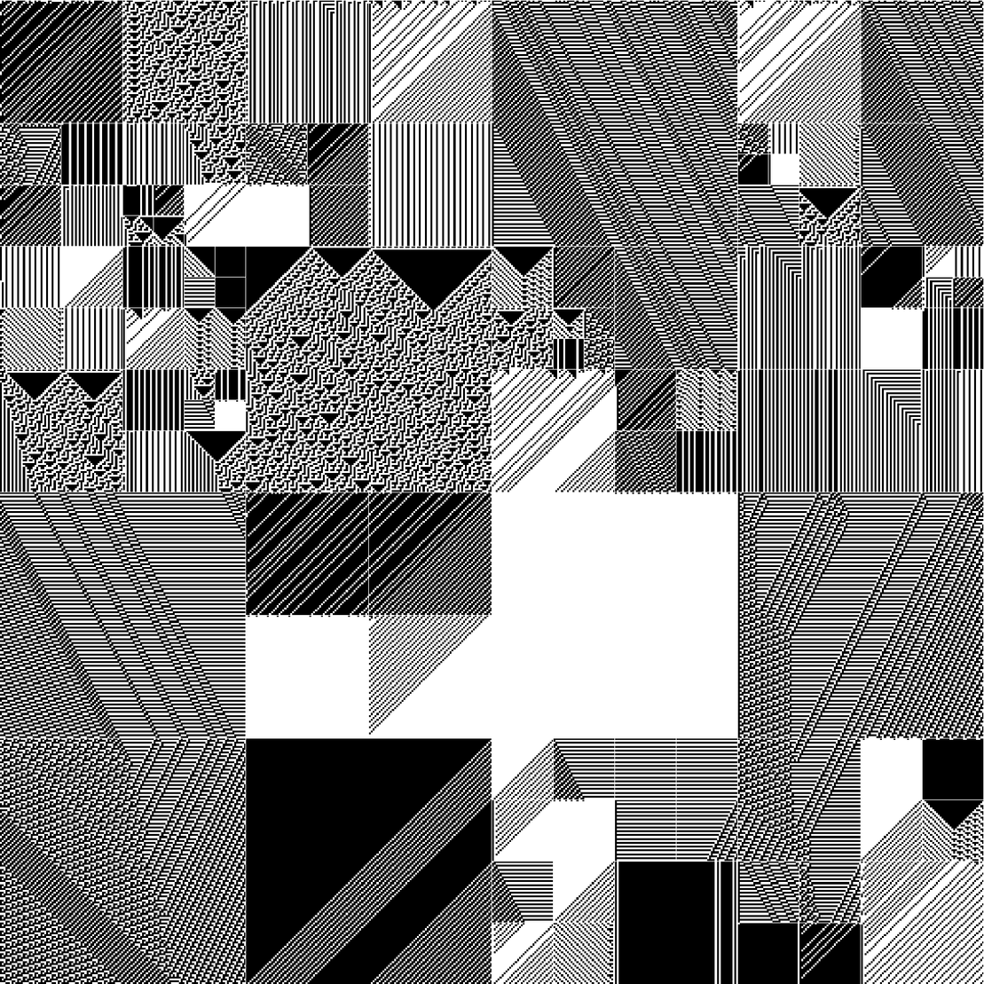 RULES (for Elementary Cellular Automata) #445