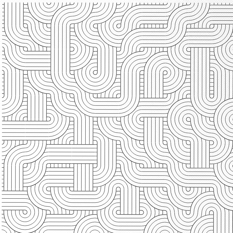 Dirty Interlaced Truchet Tiles #5