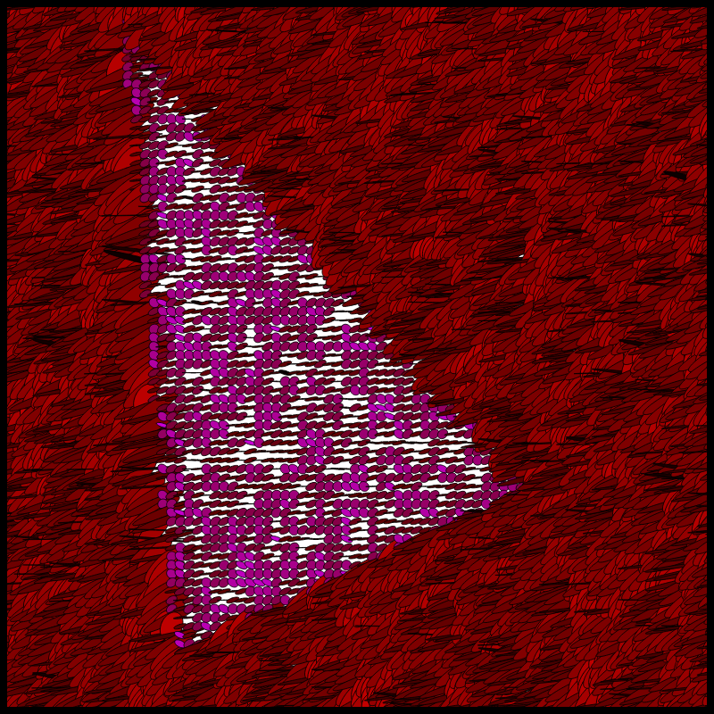 Flow Field Circles Triangle #1