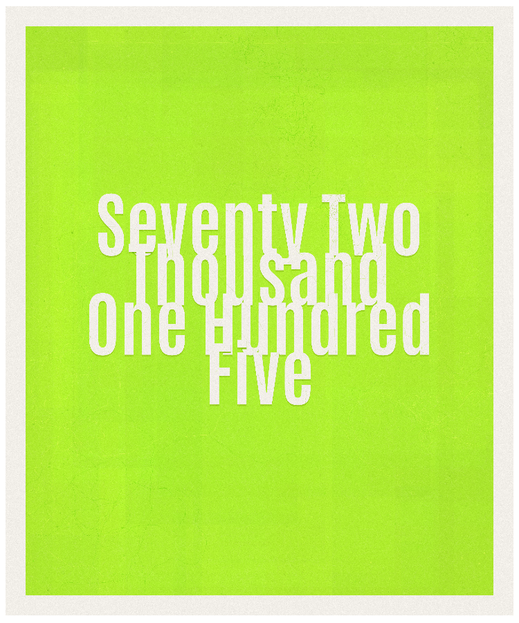 Count #72105