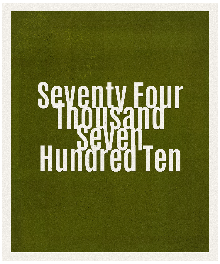 Count #74710