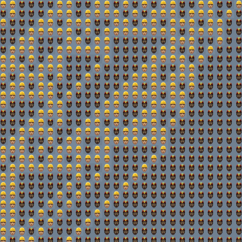 Elementary Cellular Emoji Automata #81