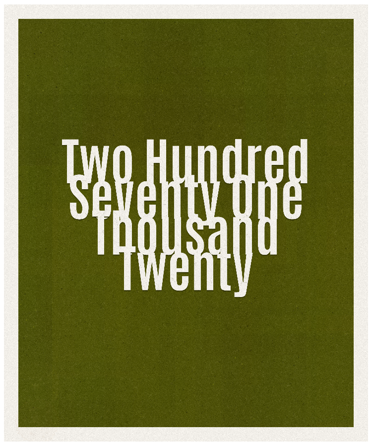 Count #271020