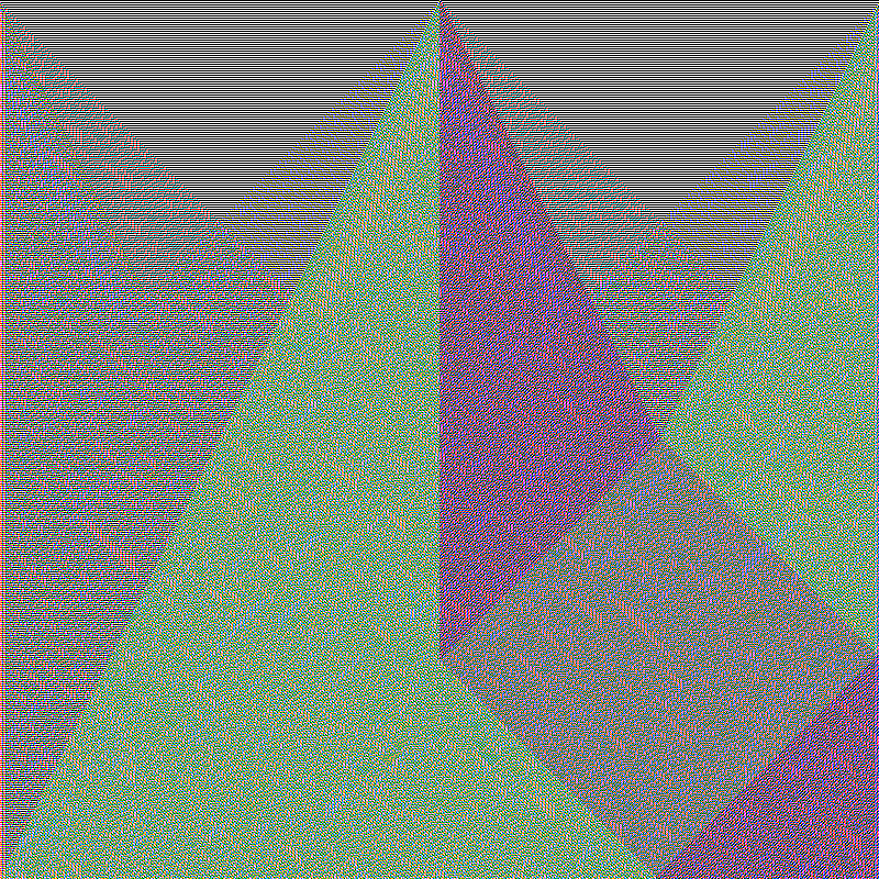 RGB Elementary Cellular Automaton #417