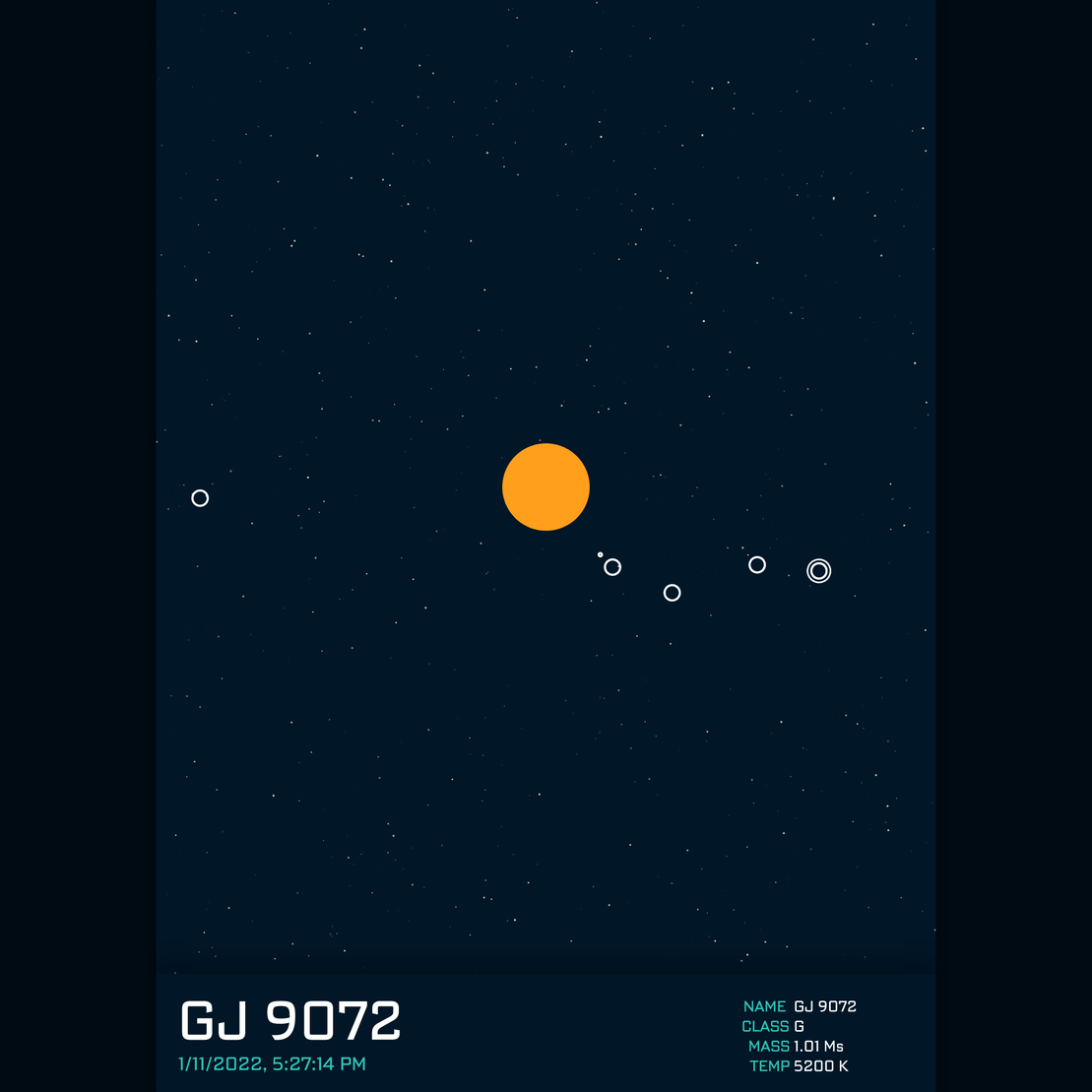 PLANETARY SYSTEM #121