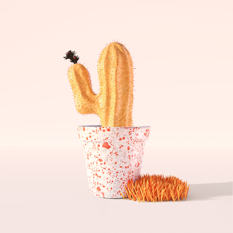 3D Crypto Cacti #33