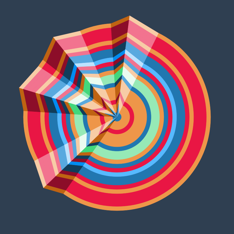 Folded Circle #55