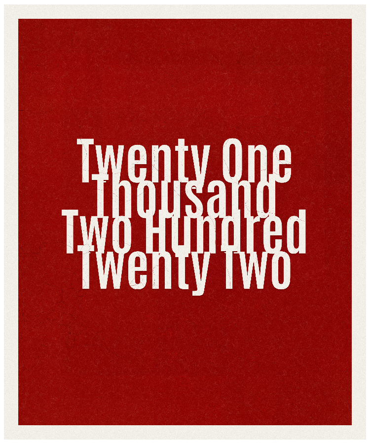 Count #21222