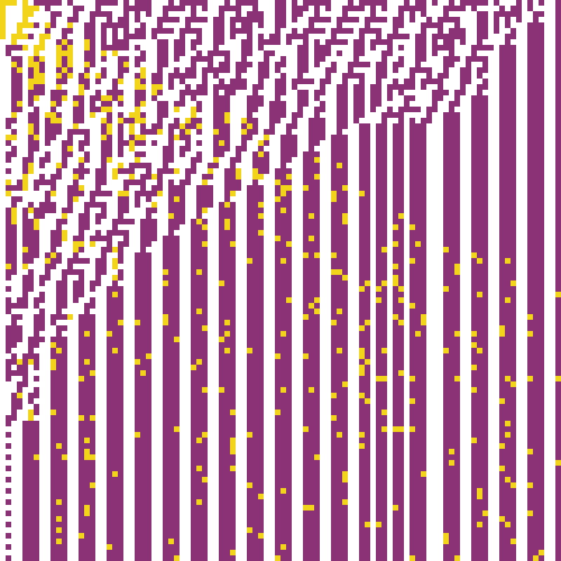 Colored Elementary Cellular Automaton #301