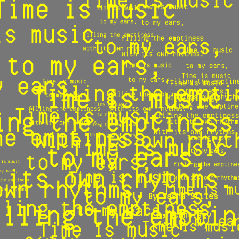 SOUND GROWS INTO SPACE #61