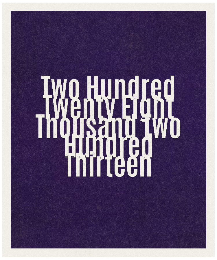 Count #228213