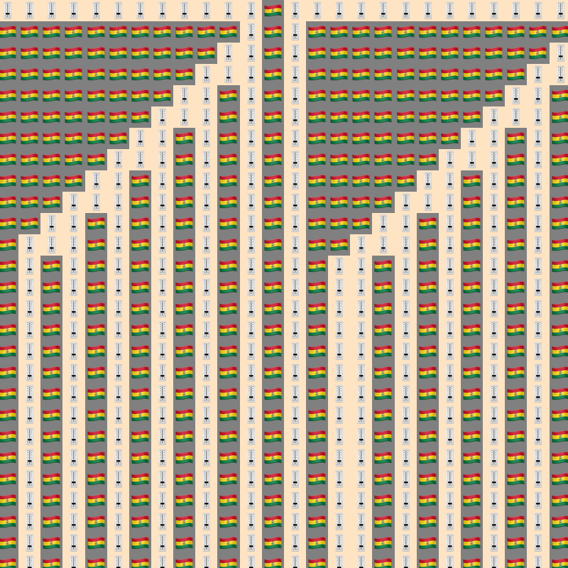 Elementary Cellular Emoji Automata #251