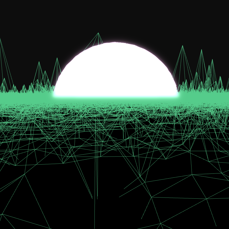 Generative Retrowave Field #94