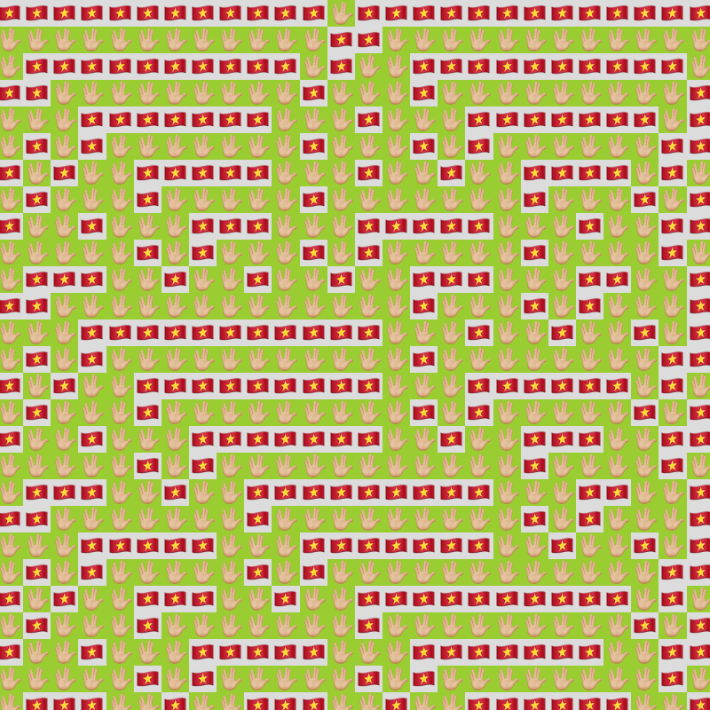Elementary Cellular Emoji Automata #715