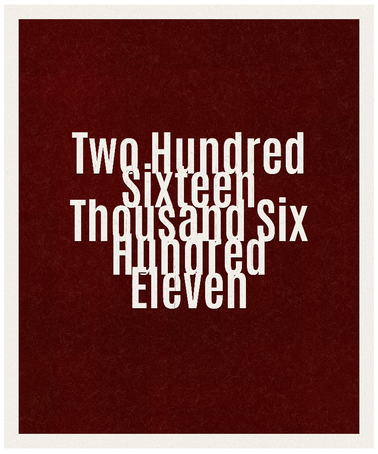 Count #216611