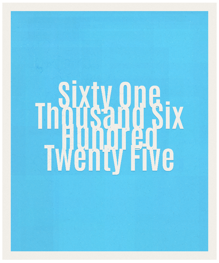 Count #61625