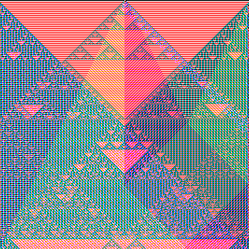 RGB Elementary Cellular Automaton #701