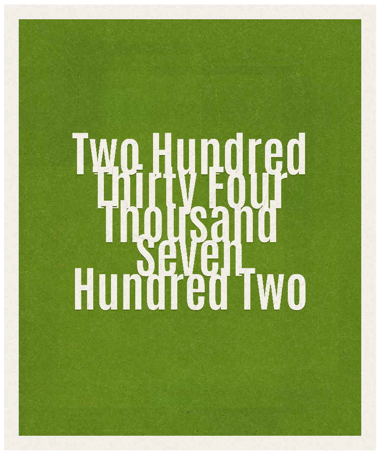 Count #234702