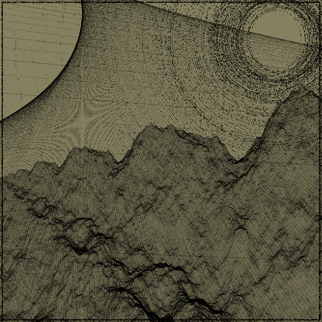 Surreal classic generative landscape #64