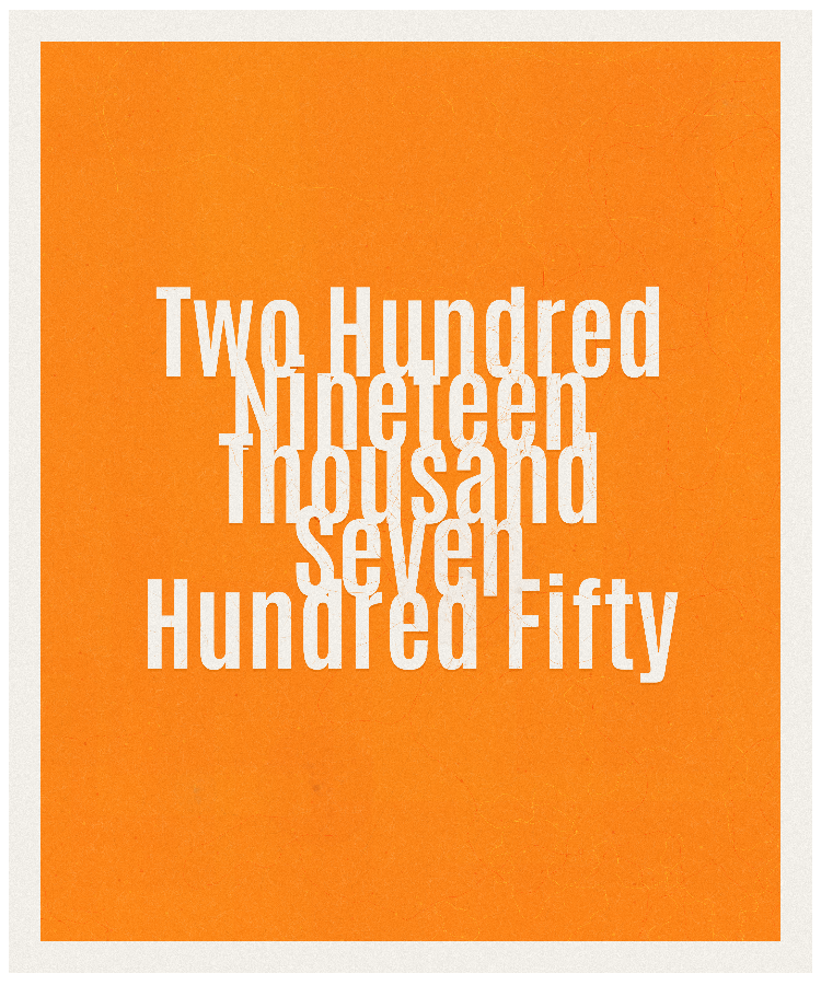 Count #219750