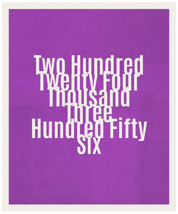 Count #224356