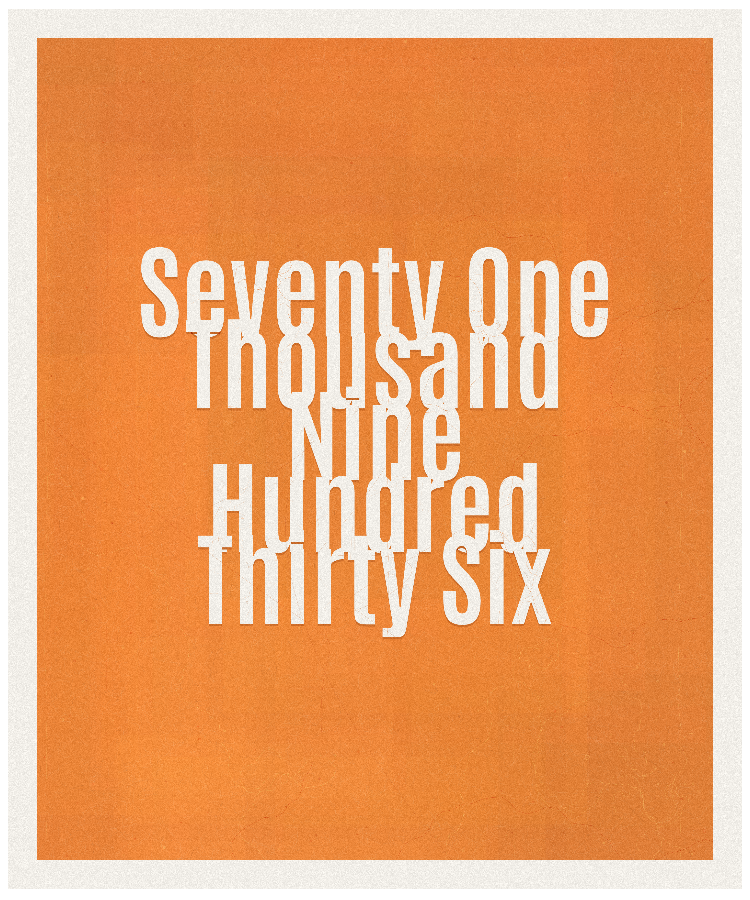 Count #71936