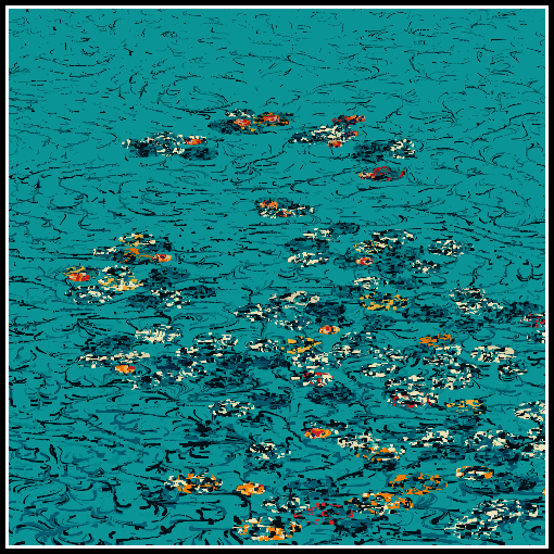 Polluted water lilies #126