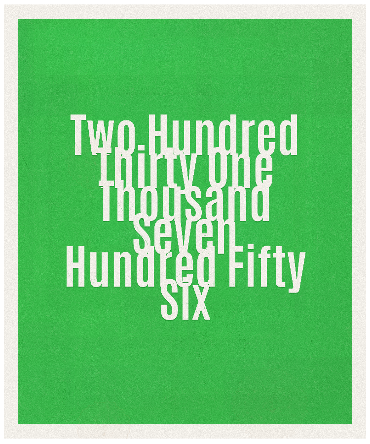 Count #231756