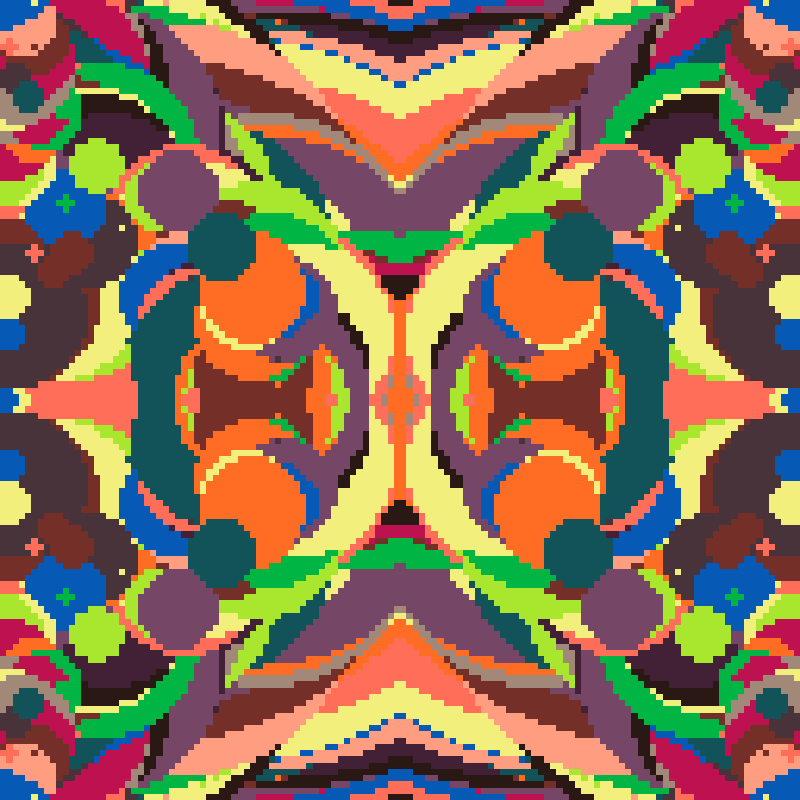 Rapid Psychedelic Inkblot Test Generator #82