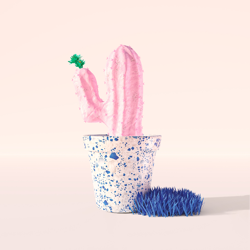 3D Crypto Cacti #32