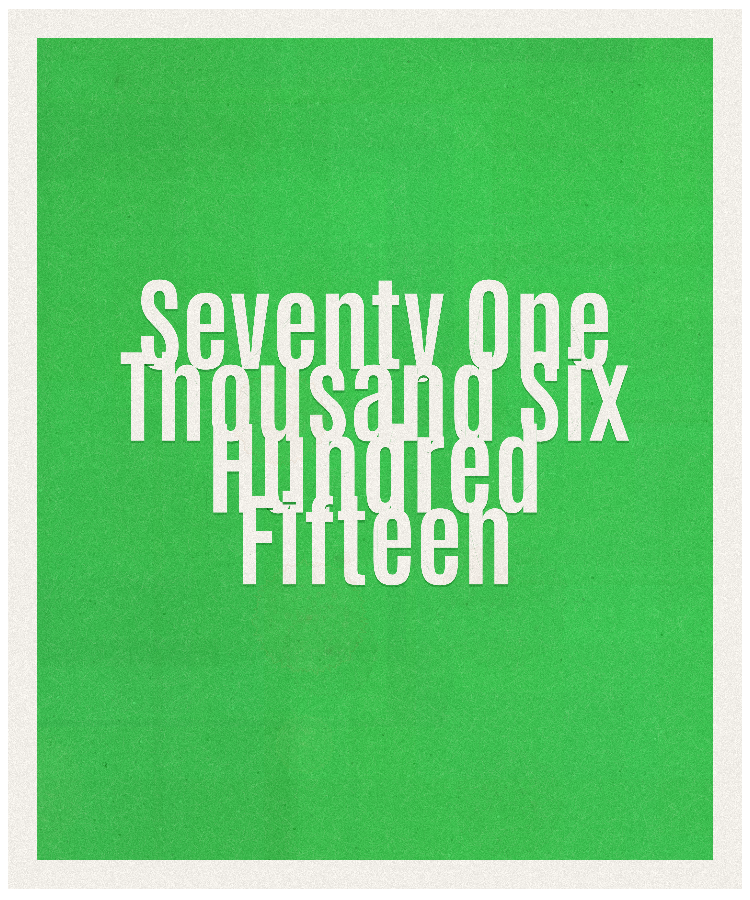 Count #71615
