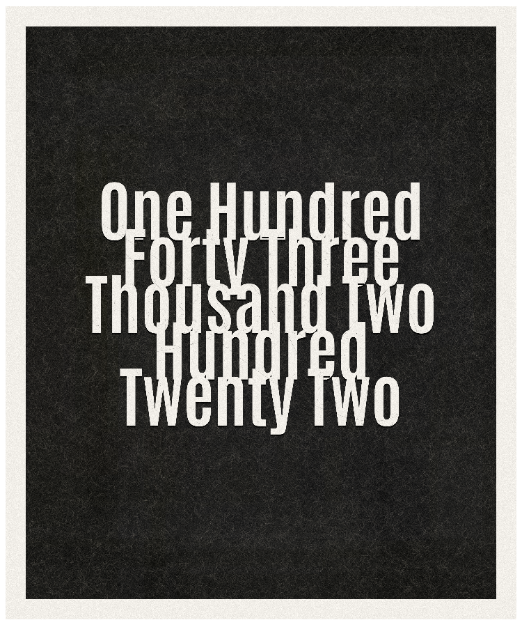 Count #143222
